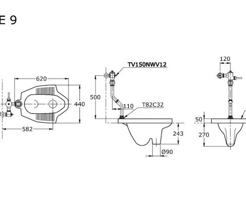 CLOSET TOTO CE9 TYPE TOILET JONGKOK